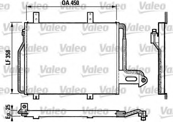 VALEO 816870 Condenser, air conditioning